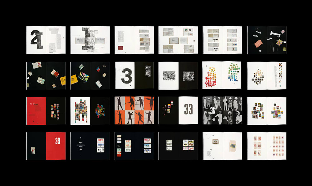 Image features examples of typographic design work.