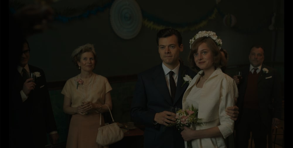 My Policeman still shot of Harry Styles and Emma Corrin