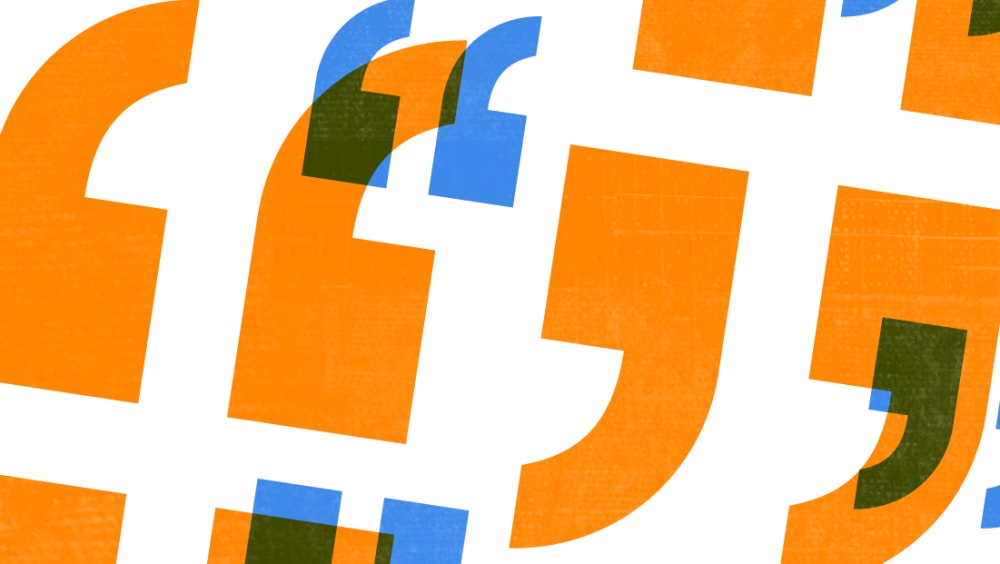 layered typographical visual image