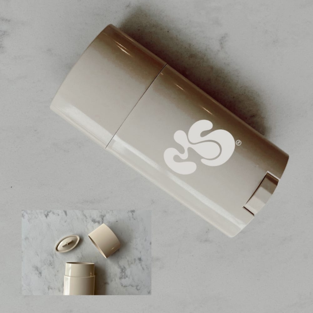 Photograph of skincare packaging.