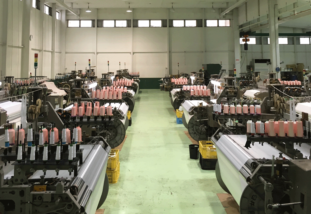 A textiles factory in Japan