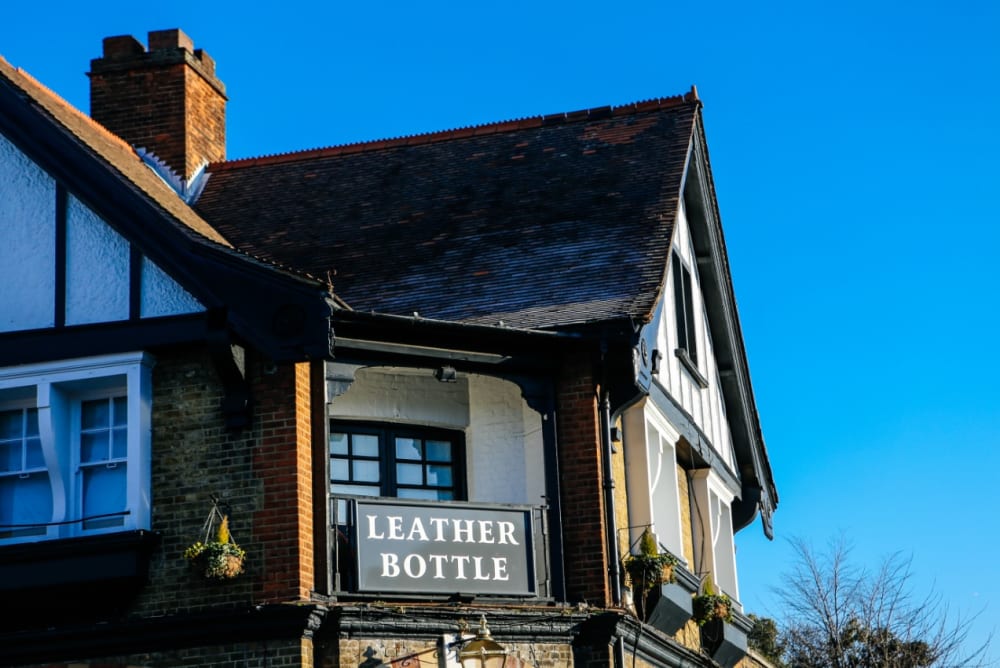 The outside of a pub called