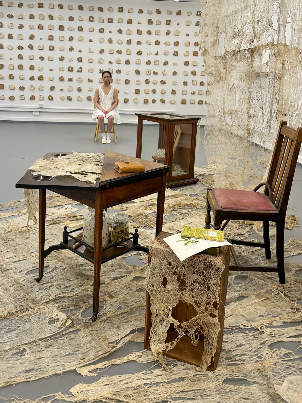 a table and chairs and carpet