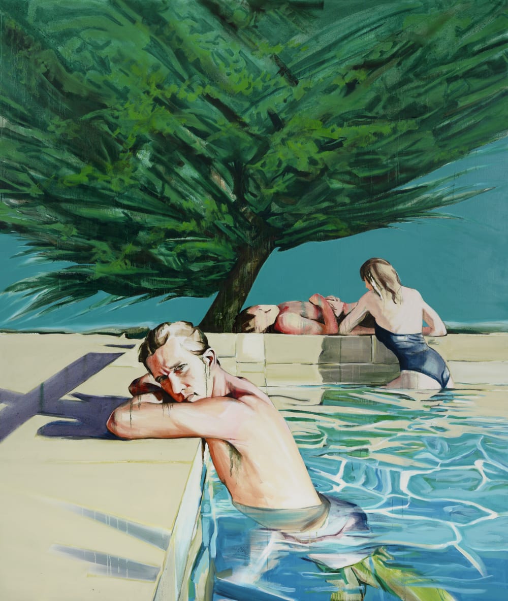 Stella Kapezanou's painting La Piscine