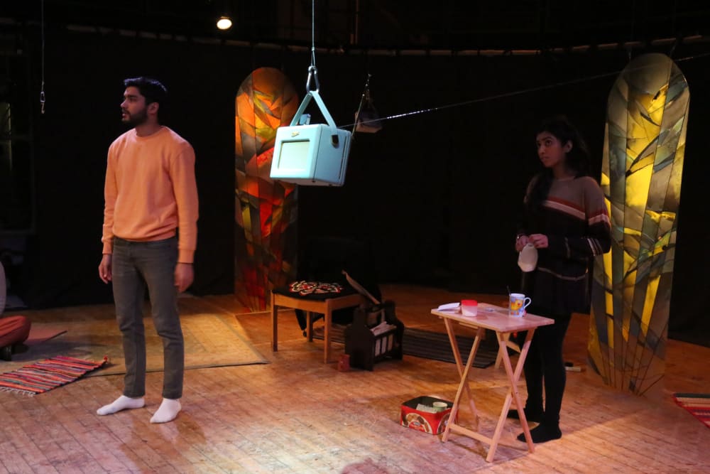 An image of the theatre production of 'Golden Child' designed by Aleksandra Stareva