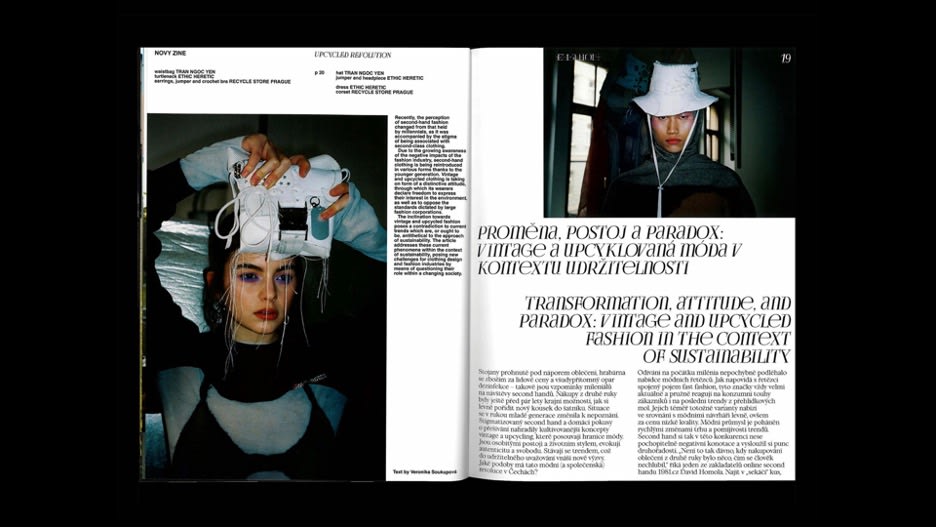 magazine spread layout