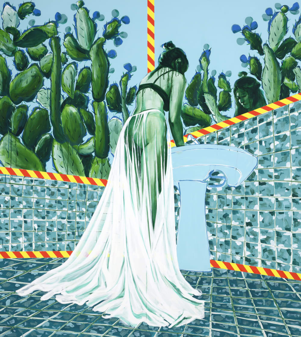Stella Kapezanou's painting Over and Out