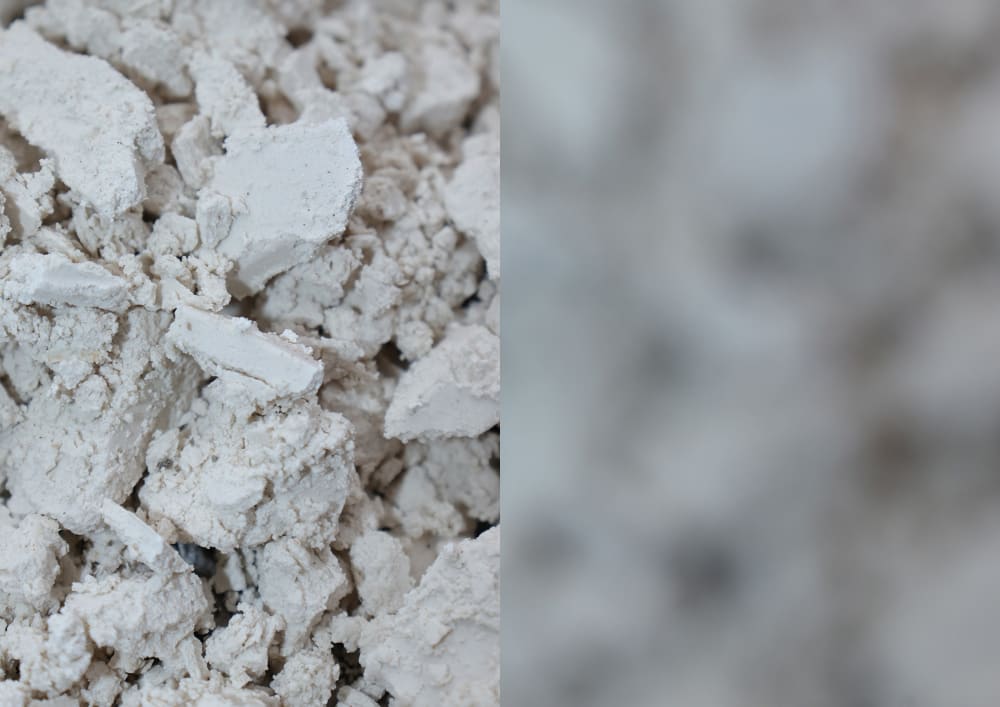 Photography by Martin Del Busto of white stones.