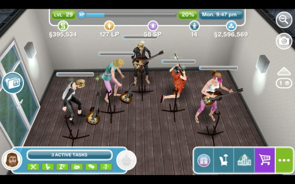 a screenshot from a 'the sims' game