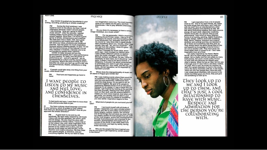 magazine spread layout
