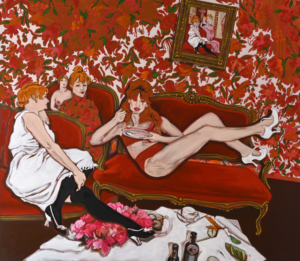 Stella Kapezanou's painting Ivy and friends