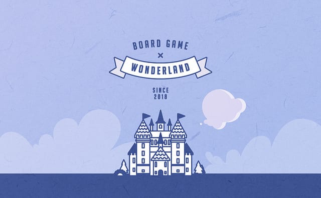 An image of the front of a board game featuring a castle.