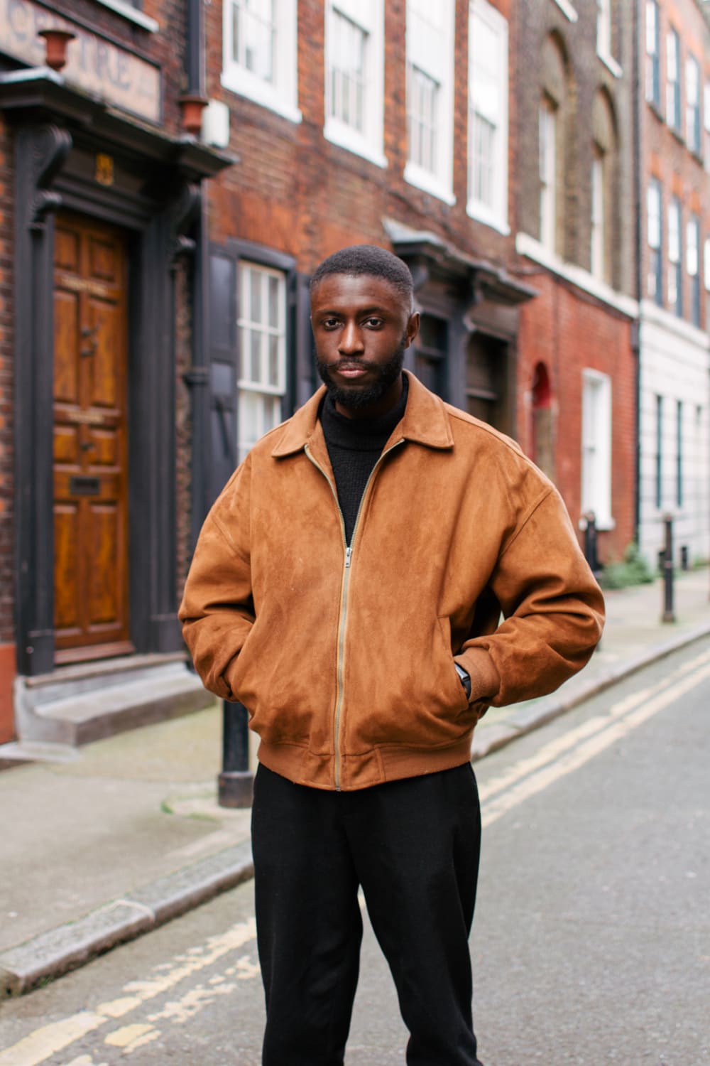 David looking directly into the camera