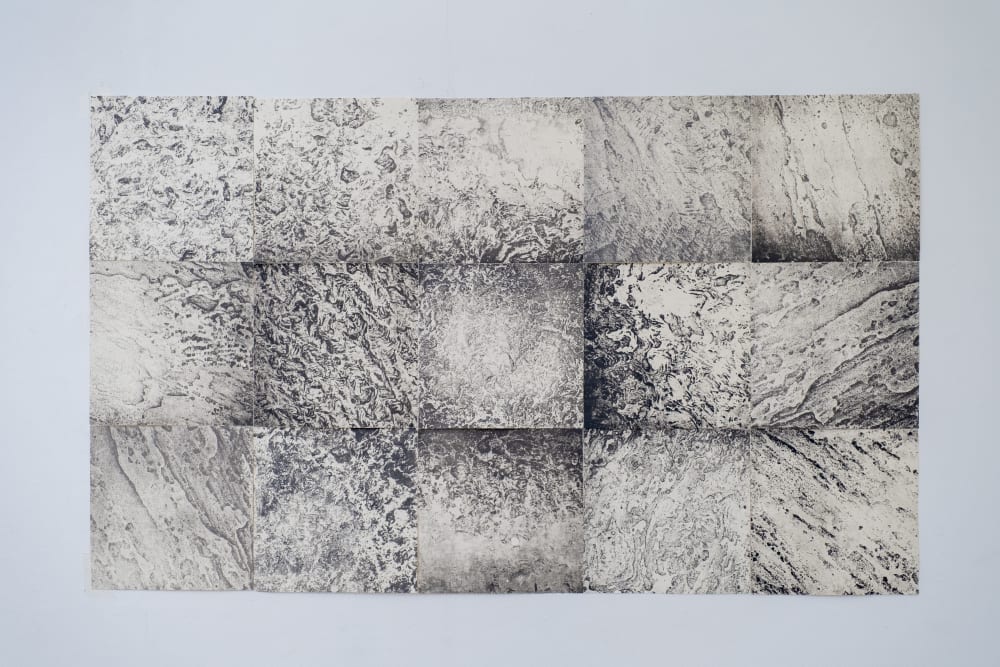 Image shows printed panels with black ink 