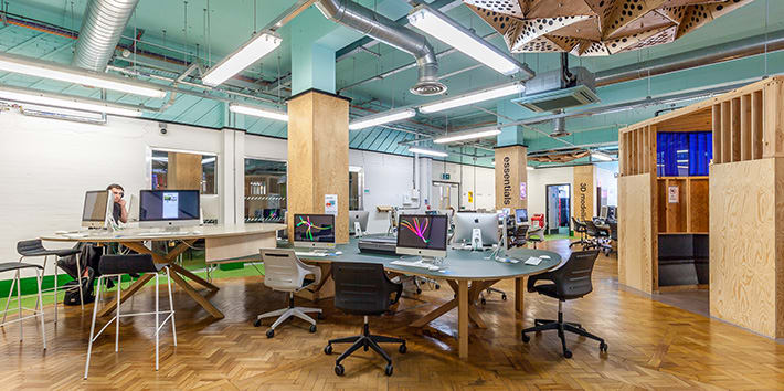View of Macs in the digital space