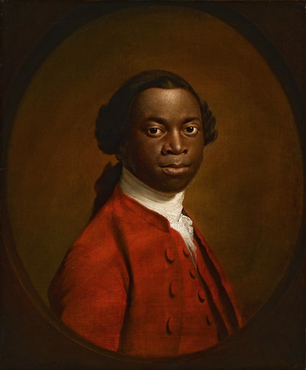 A colour portrait of an African man in English Victorian dress