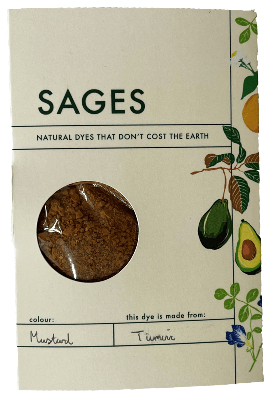 photo of SAGES dye in packaging