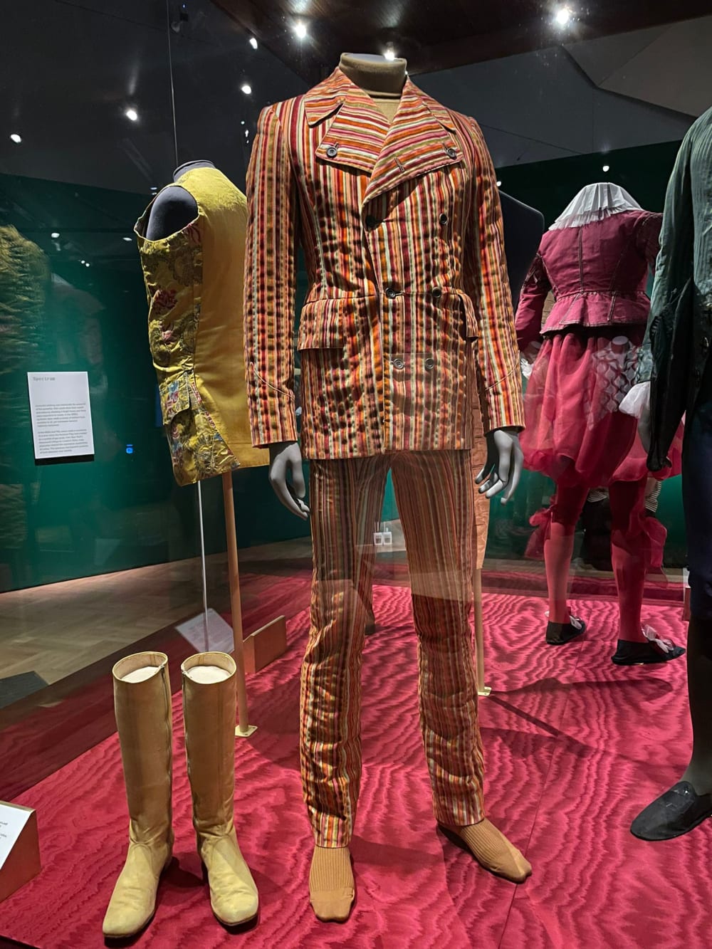 Contemporary men's suits bursting with colour