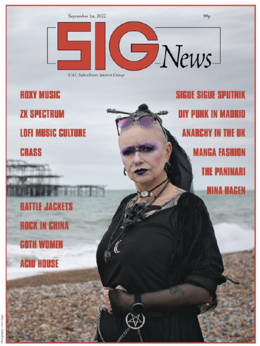 newspaper front cover punk fashion