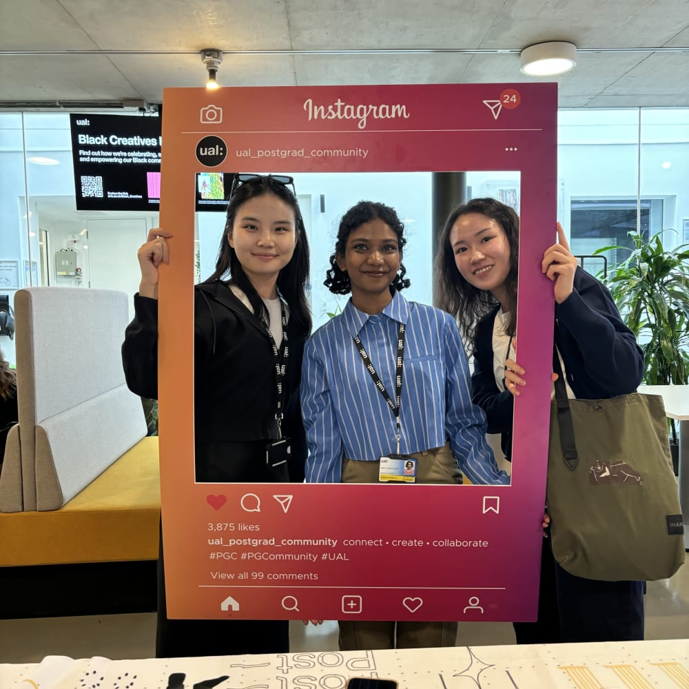 students posing for a photo at an event
