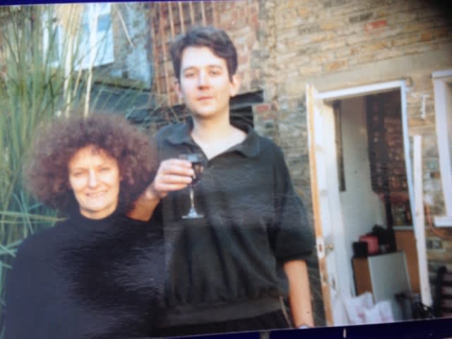 David and Linda in London in the 1980s
