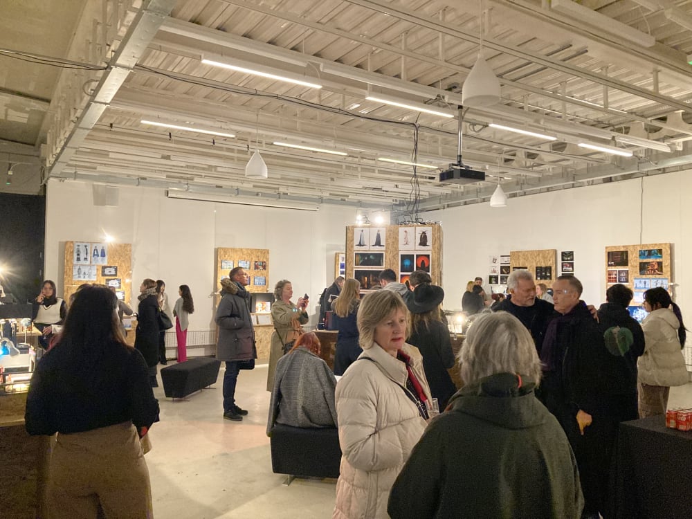 Guests filling in for the private viewing at Wimbledon