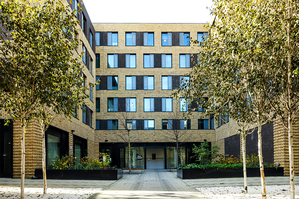 Archwood House's courtyard