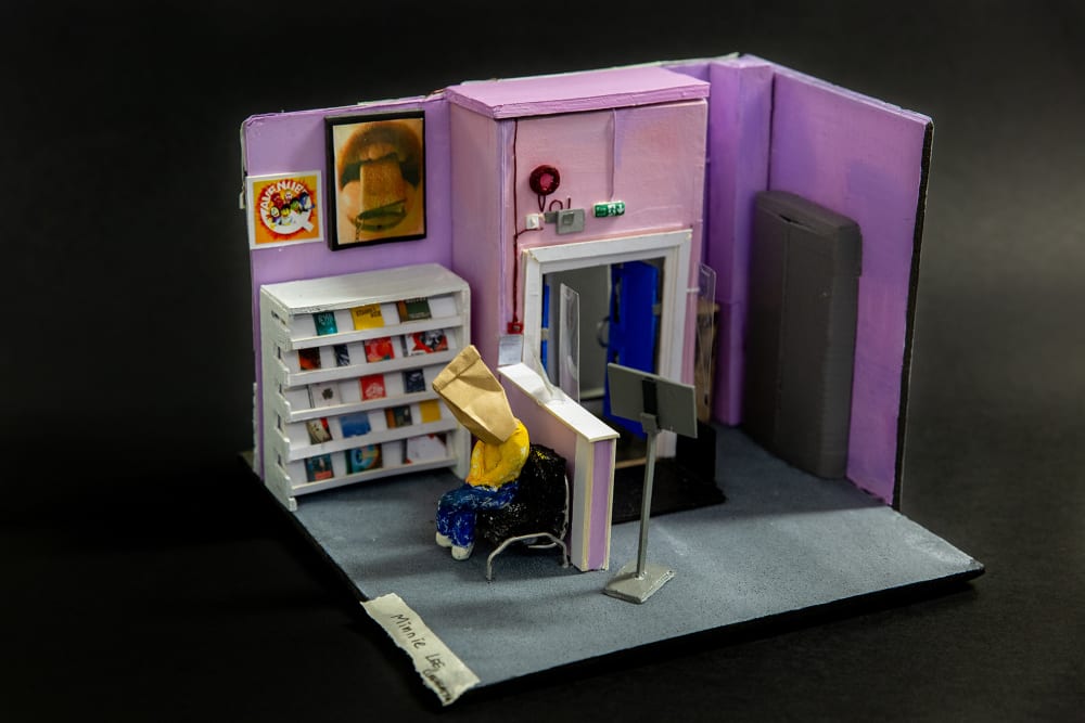 A scale model of the Wimbledon College of Arts Library