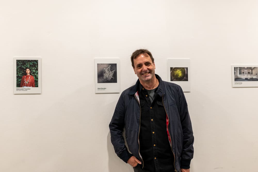 Exhibiting artist at postgraduate mixer