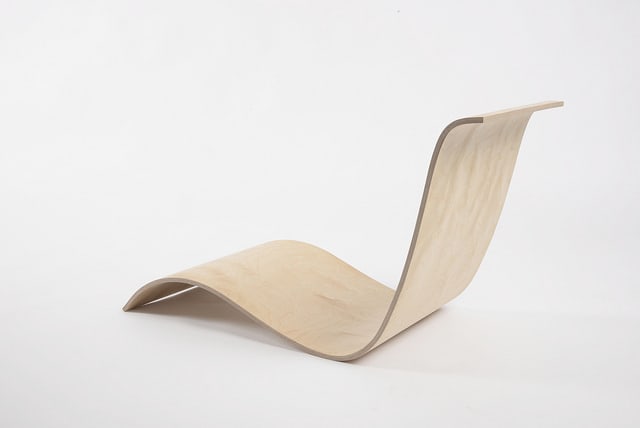 Wooden seat on the floor