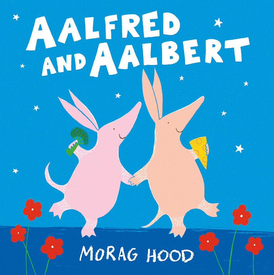 Illustration of two aadvarks from children's book by Morag Hood