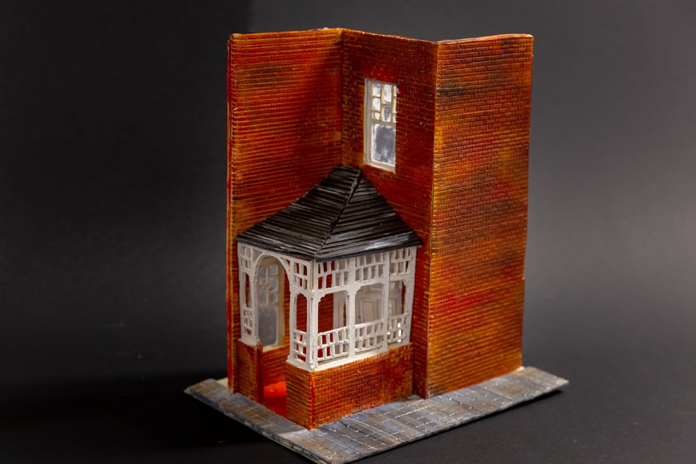 A scale model of a house