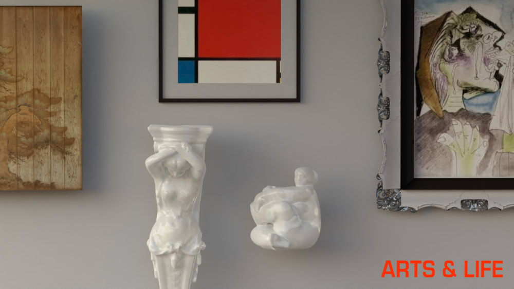 A graphic of a gallery wall.