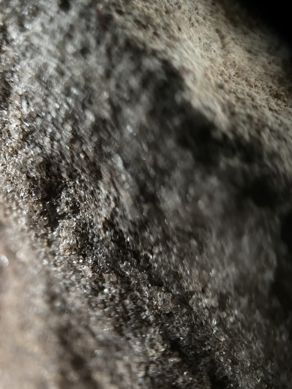 Rock under a microscope