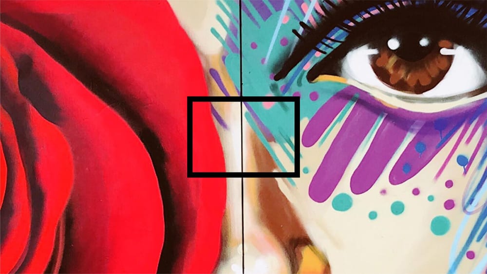 A boldly coloured example of a potential window design.