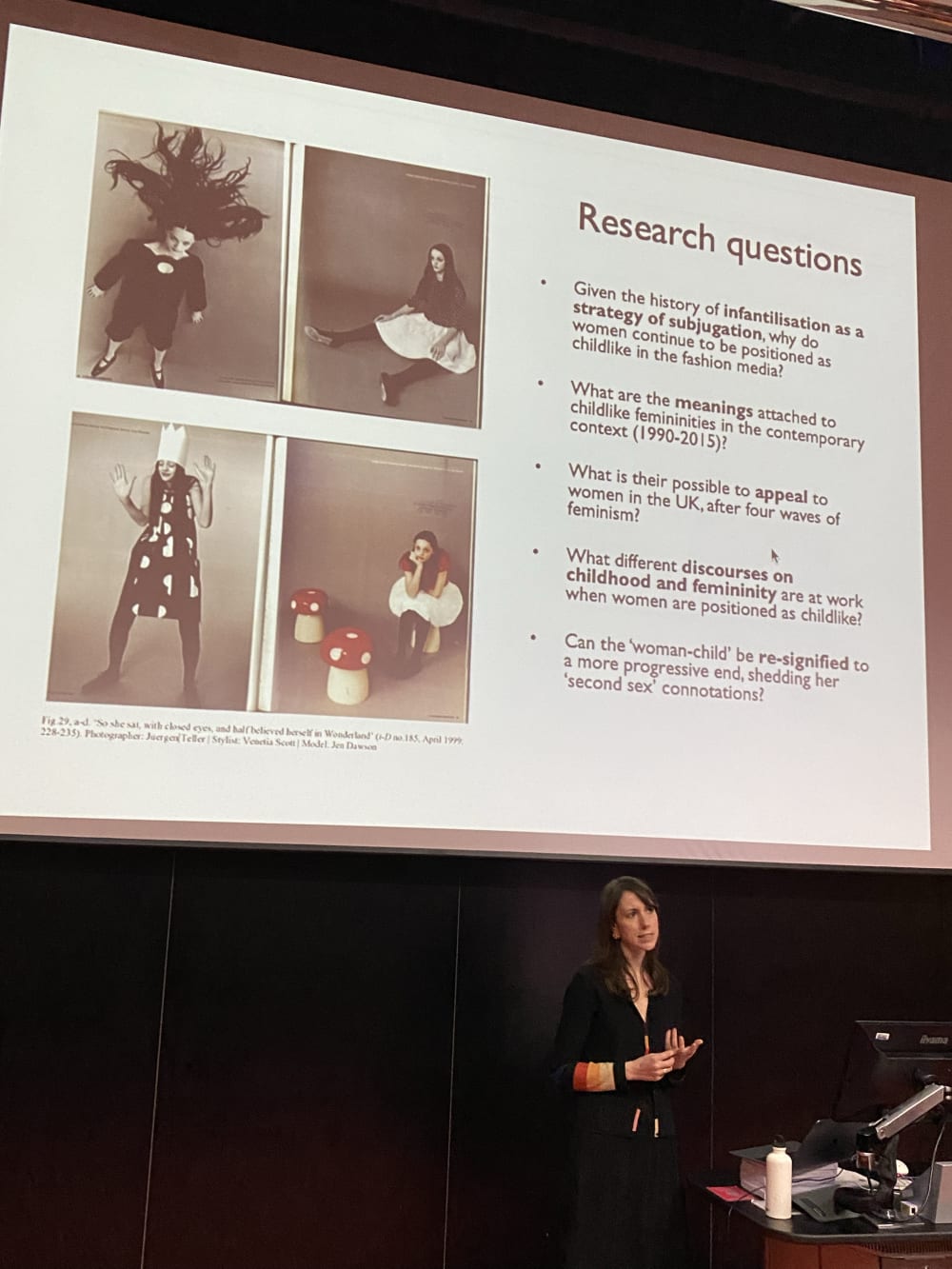 Person giving presentation