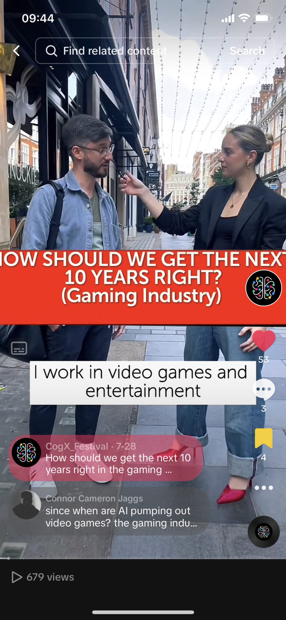 Screenshot image of Masha Kaptilina's content developed for social media platform 