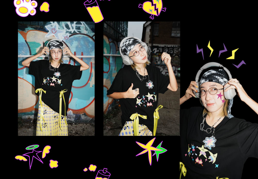 A person wearing streetwear