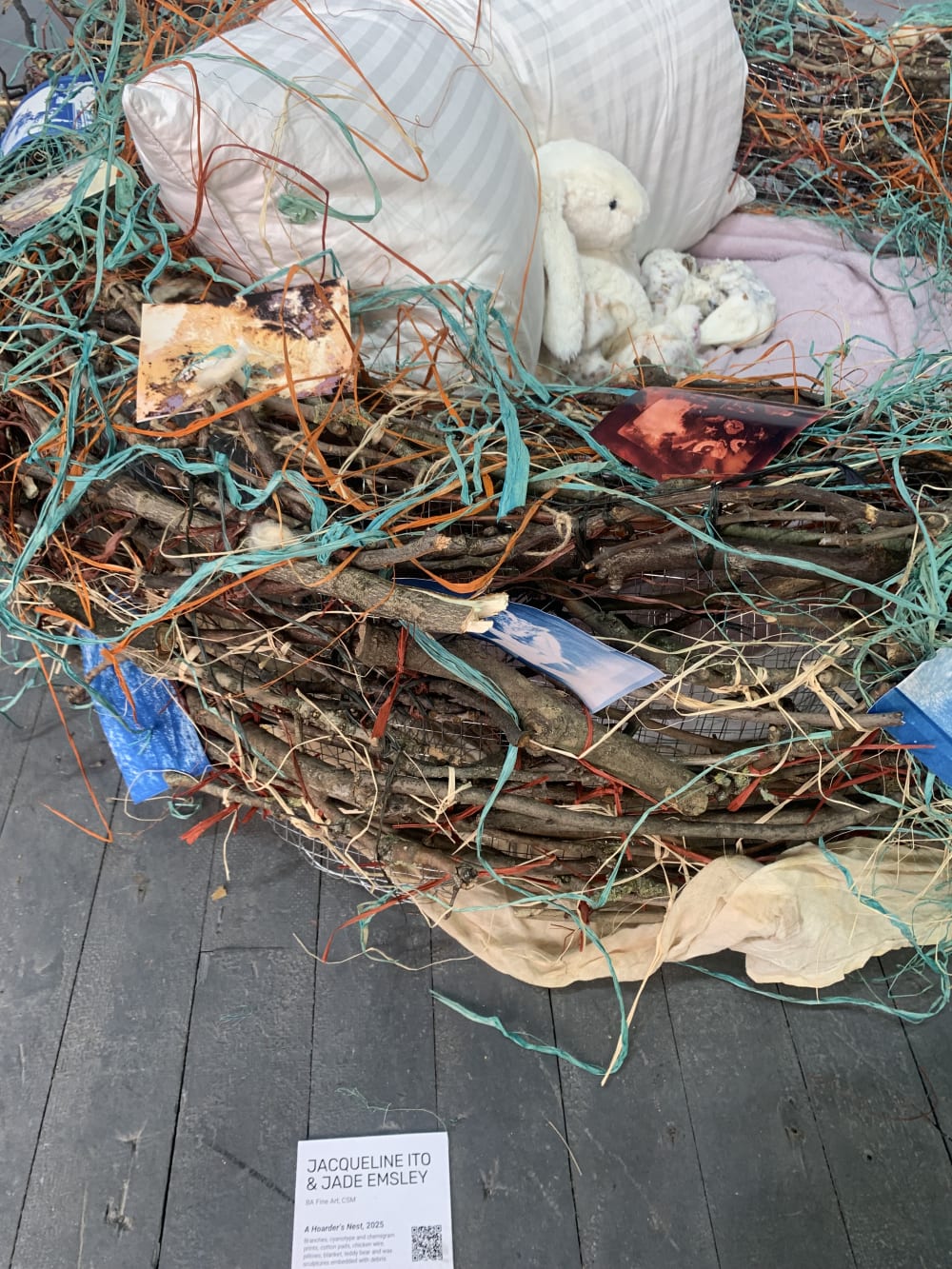 a toy rabbit on the floor