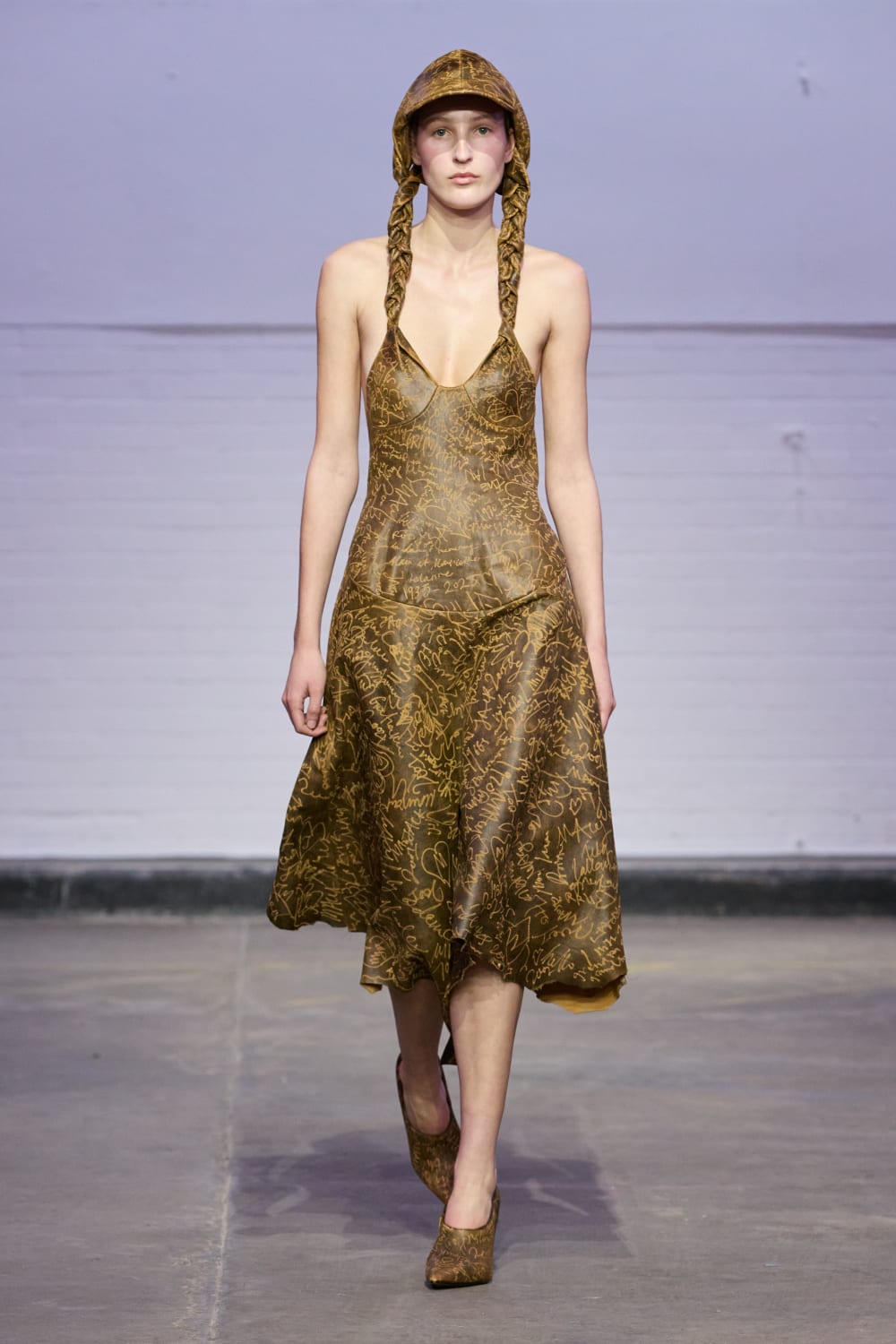 An image of a model on the runway