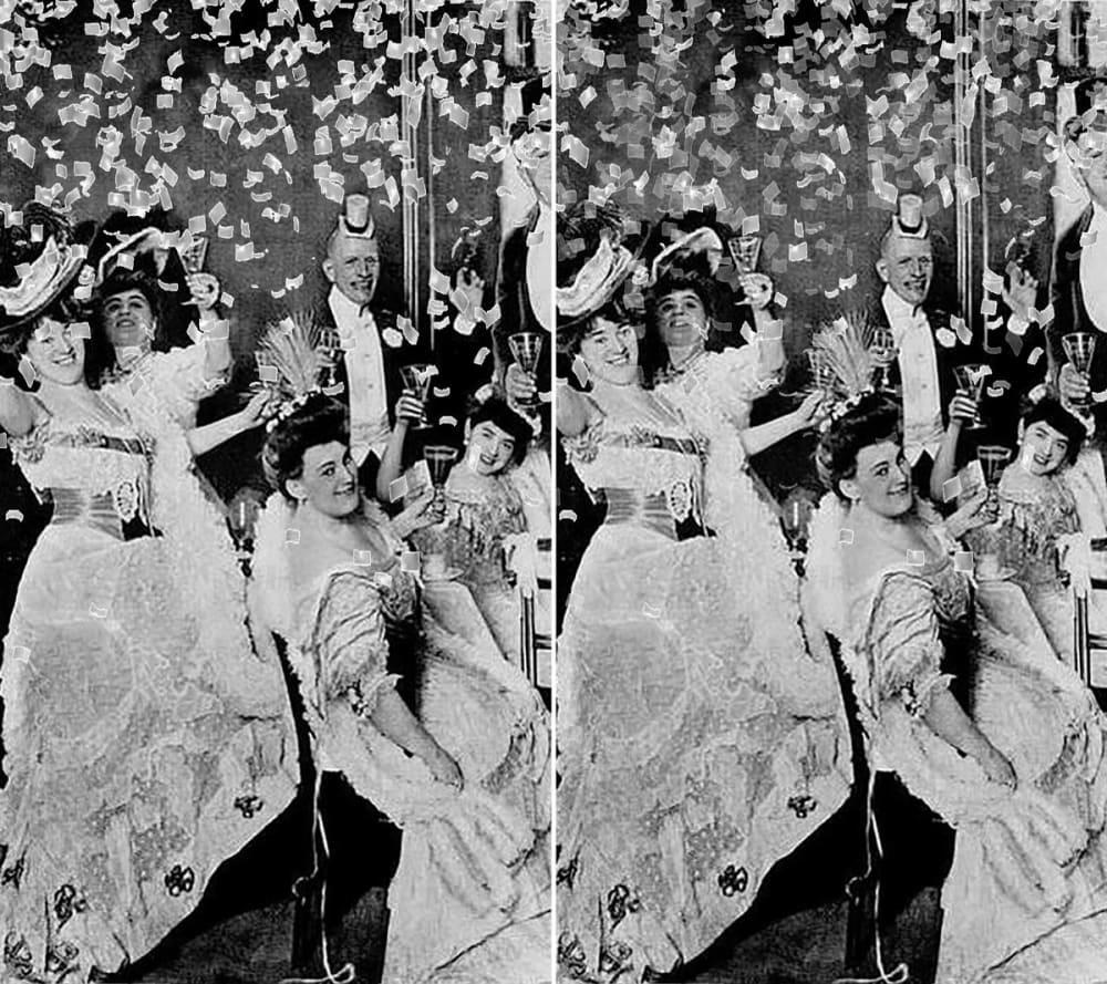 men and women partying in formal attire