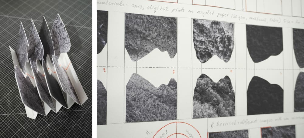 photos of cut out abstract papers