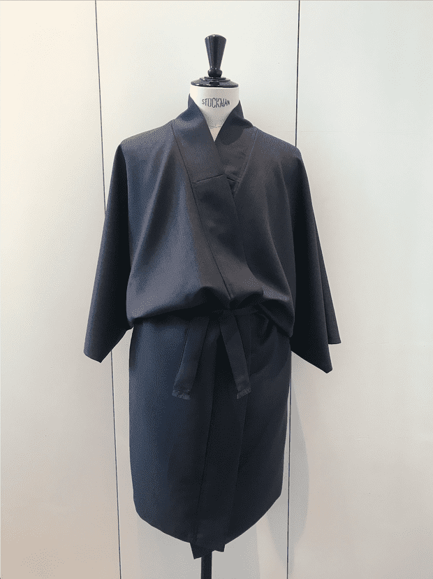 Grey kimono, with belt