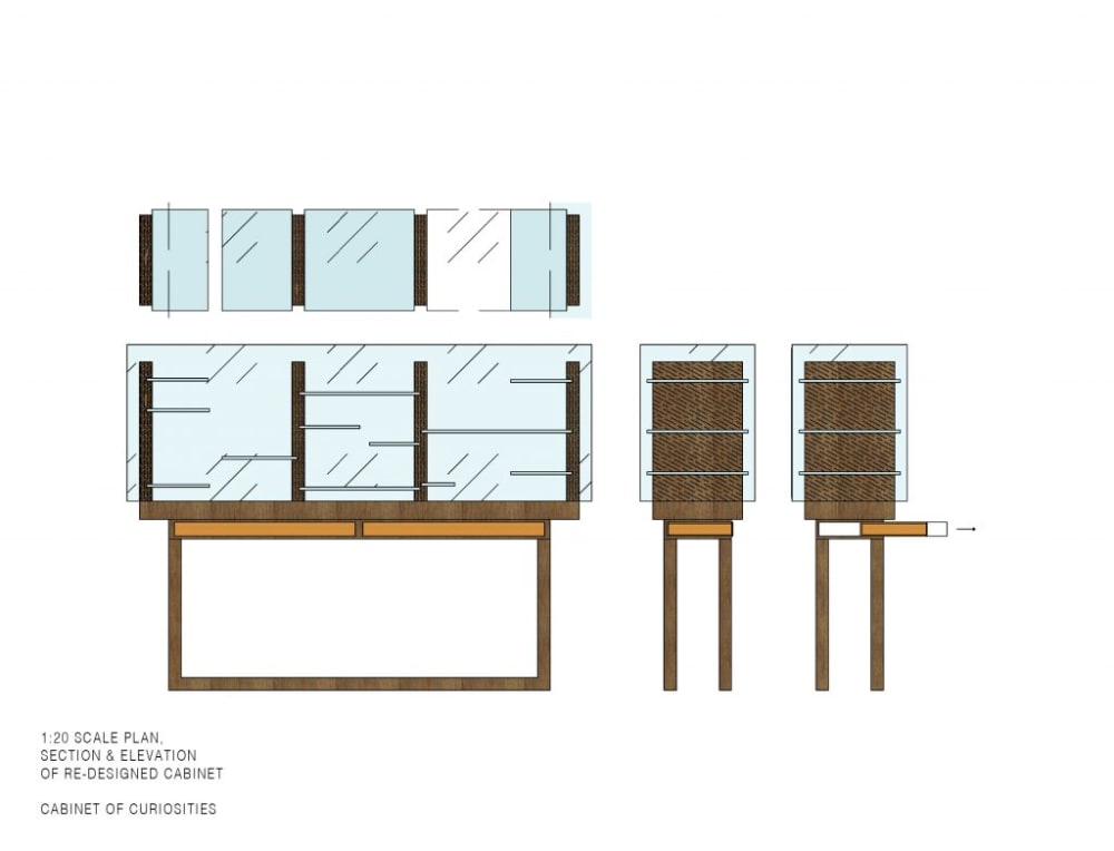 a blueprint plan for a cabinet
