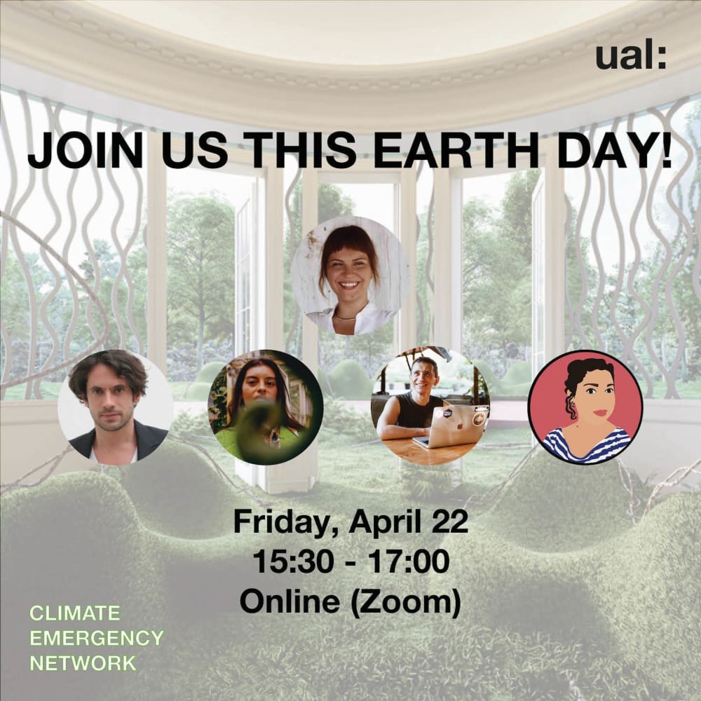 Poster of panel members for Earth Day 2022 event