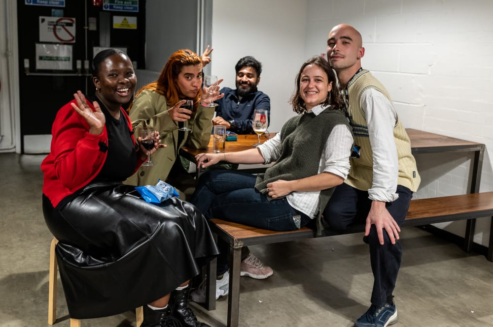 Students at the Post-Grad Mixer