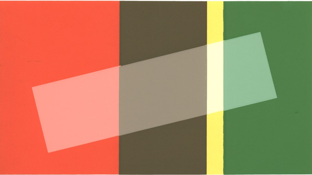 A rectangle made up of blocks of boldcolours