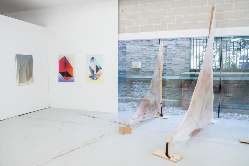 View of the Picturing the Invisible exhibition at Triangle Space.