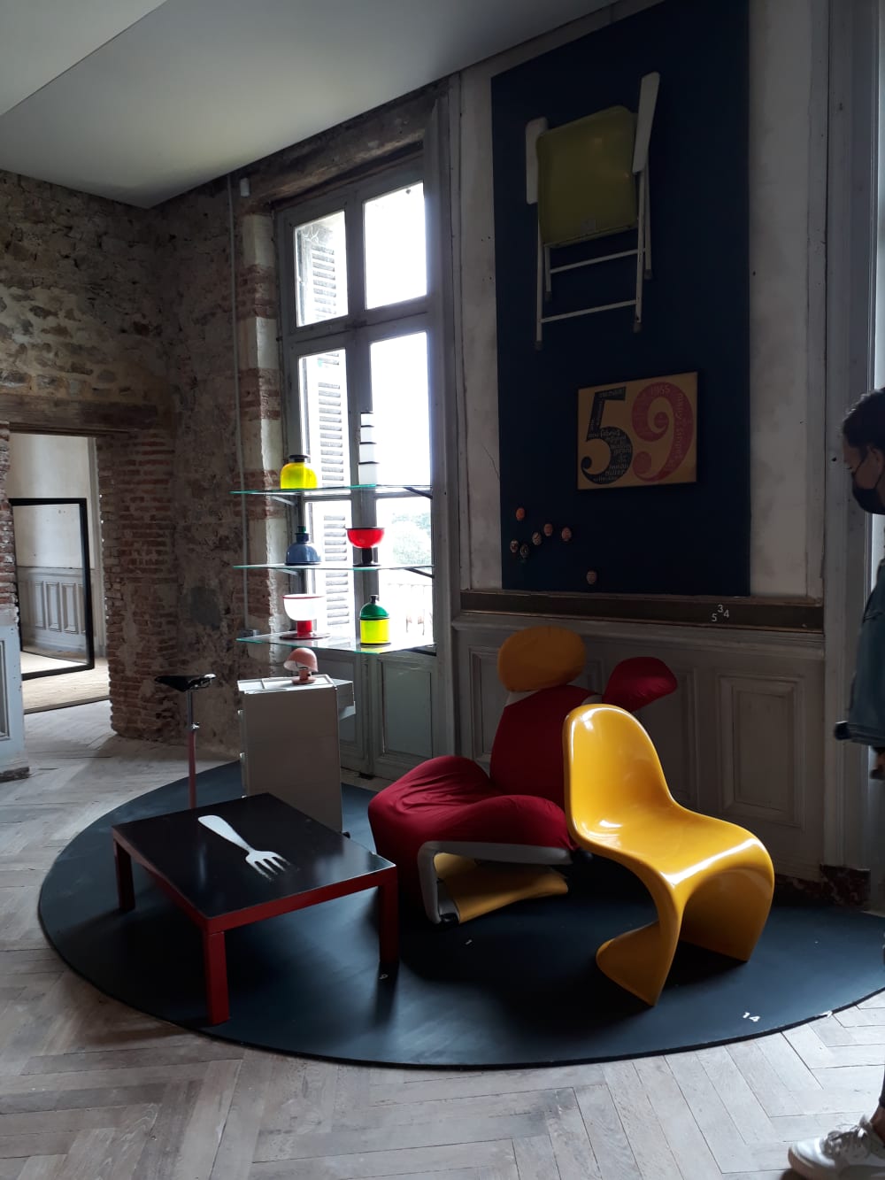 sixties furniture in teh castle