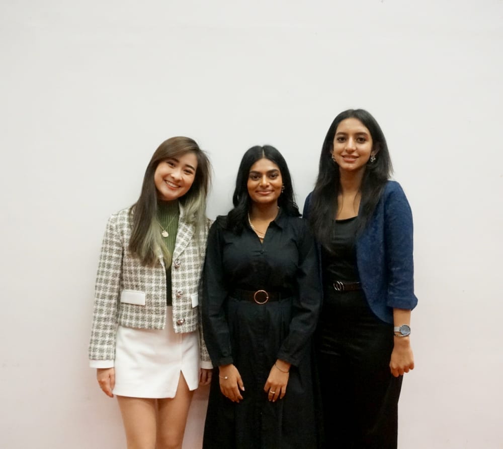 From left to right; Yuanbei Lim, Shivani Mistry Shivani Bhamidipati